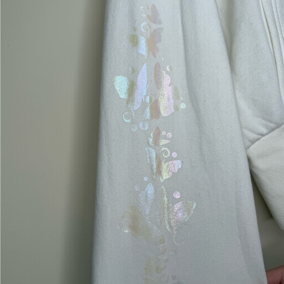 NWOT WICKED | Glow in the Dark & White Pearl-Embellished Women’s Hoodie - Picture 4 of 10